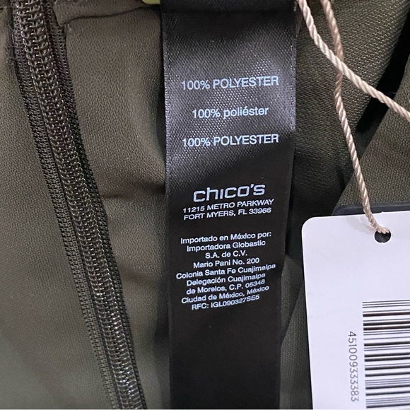 NWT$179 CHICO’s Black Label Midnight Moss Utility Jumpsuit Size 1.5 - Picture 10 of 16